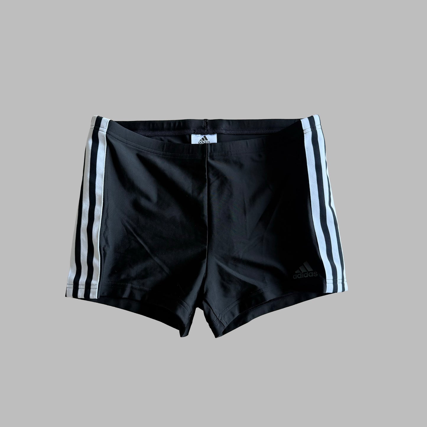 Y2K Adidas Three Stripe Micro Shorts - S