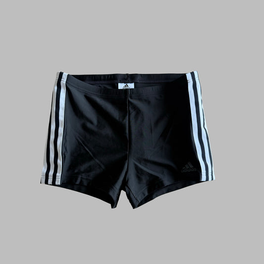 Y2K Adidas Three Stripe Micro Shorts - S