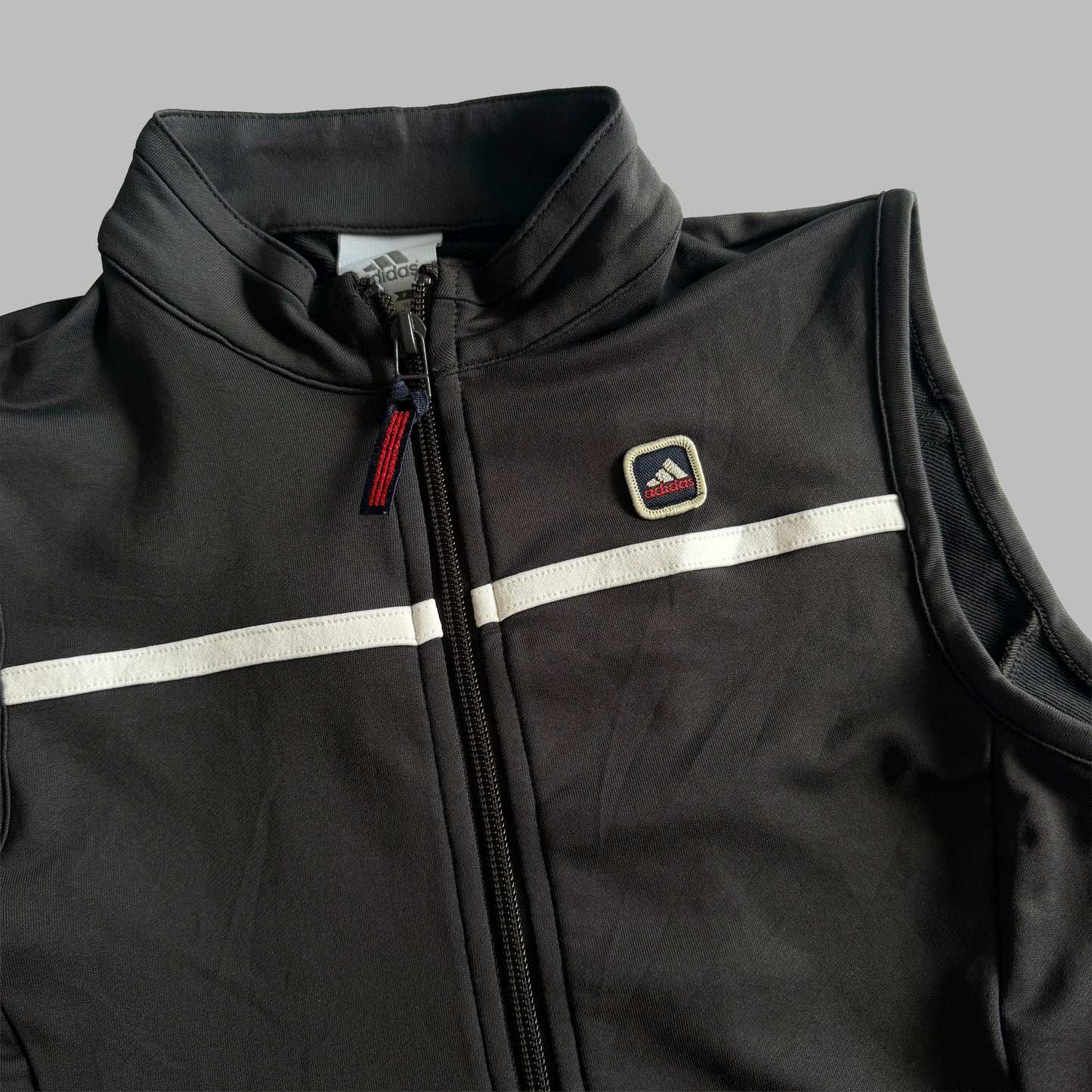 Y2K Adidas Three Stripe Activewear Vest - S