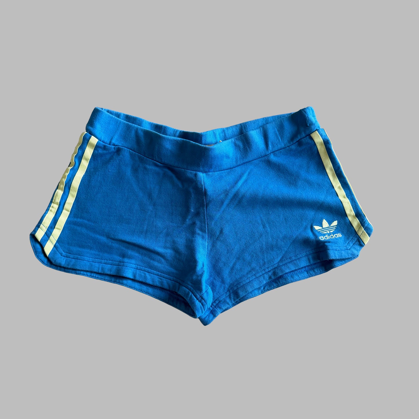 Y2K Adidas Three Stripe Mini Shorts - S