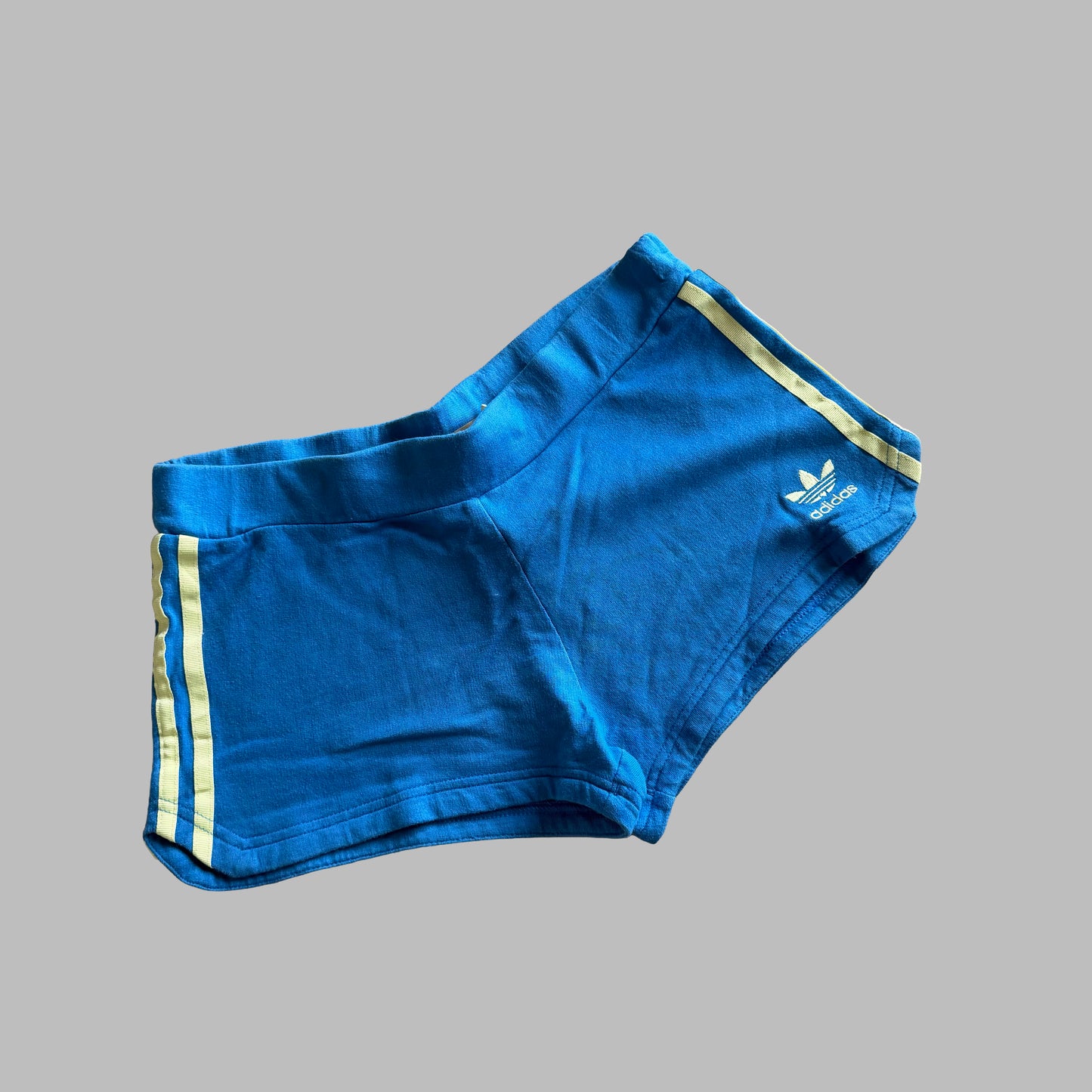 Y2K Adidas Three Stripe Mini Shorts - S