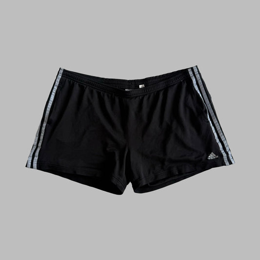 Y2K Adidas Three Stripe Mini Shorts - XL