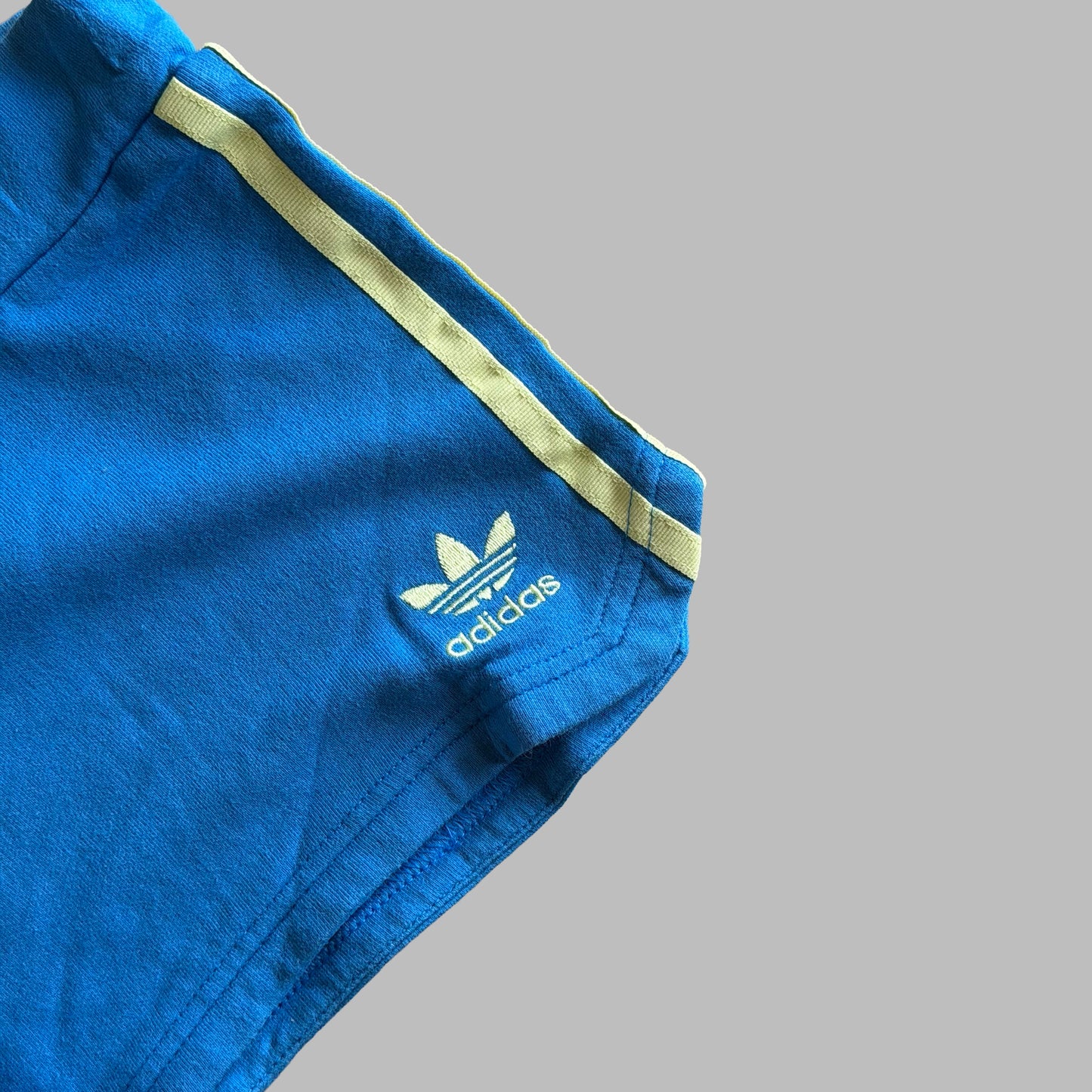 Y2K Adidas Three Stripe Mini Shorts - S
