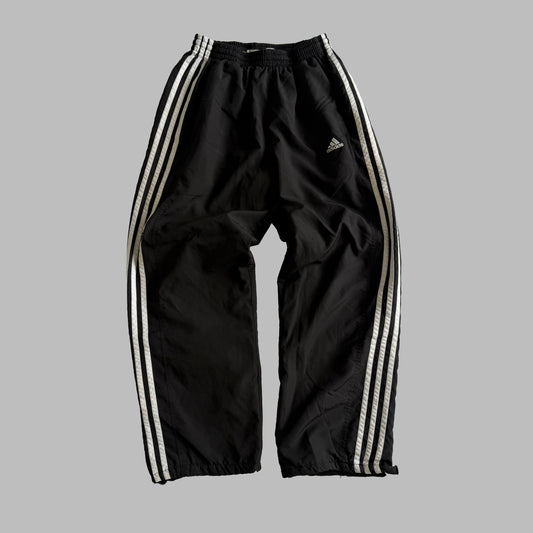 Y2K Adidas Wide Leg Striped Track Pants - XXS