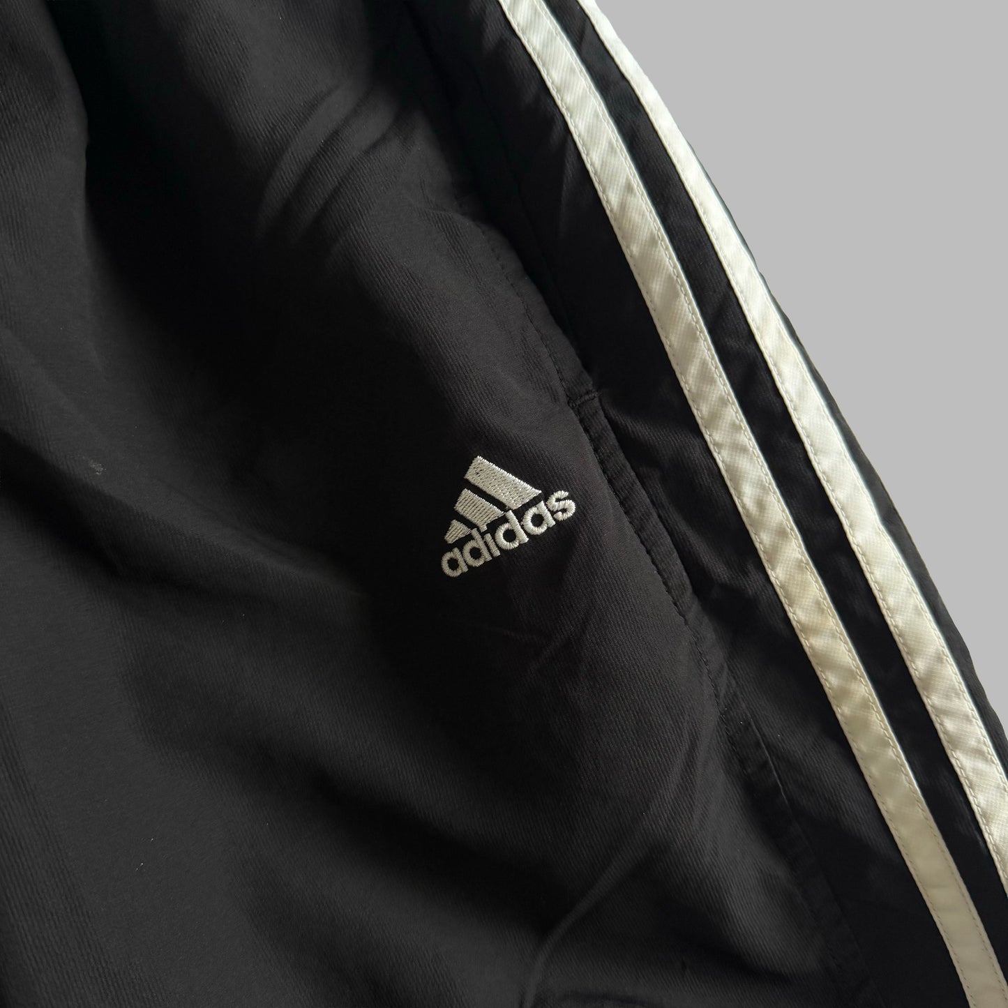 Y2K Adidas Wide Leg Striped Track Pants - XXS