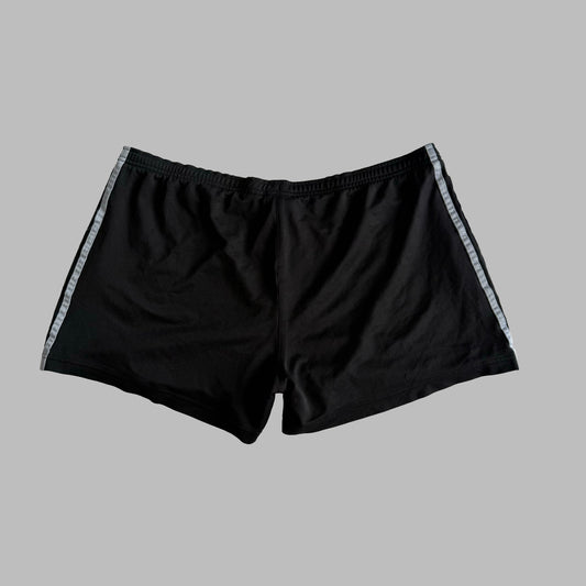 Y2K Adidas Three Stripe Mini Shorts - XL