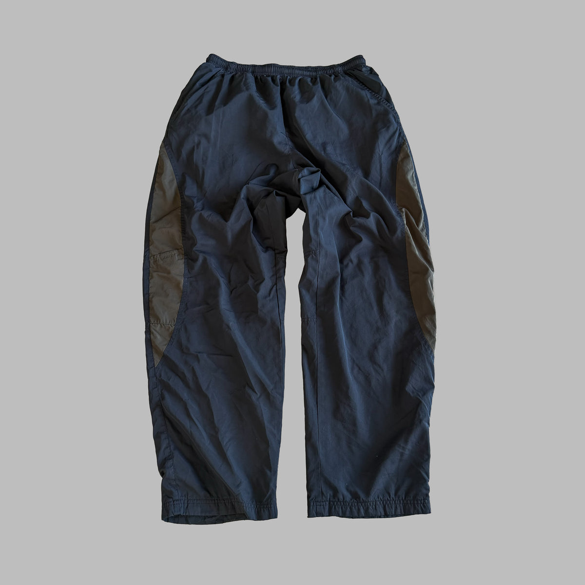 Y2K Nike Striped Wide Leg Track Pants - L