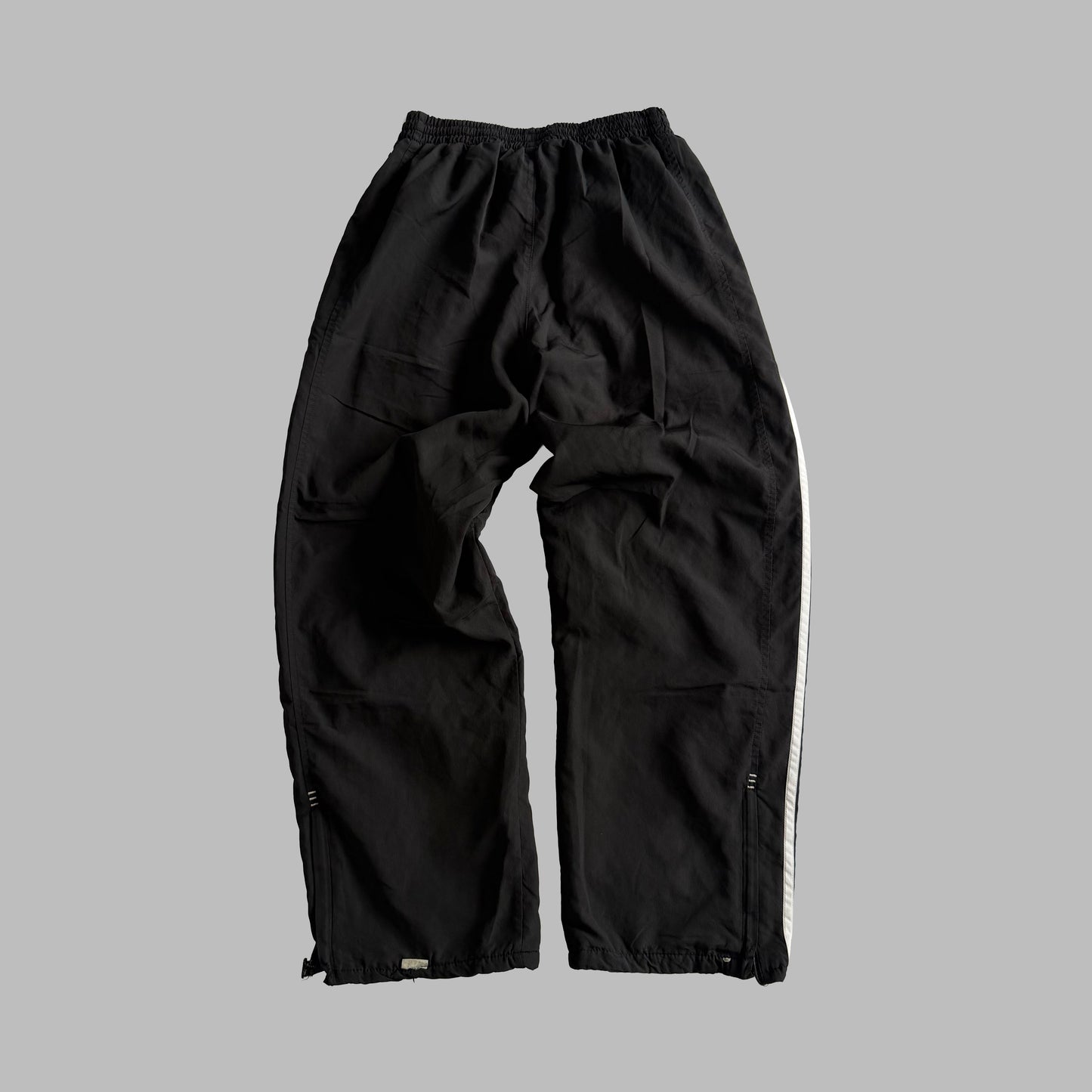 Y2K Adidas Wide Leg Striped Track Pants - XXS