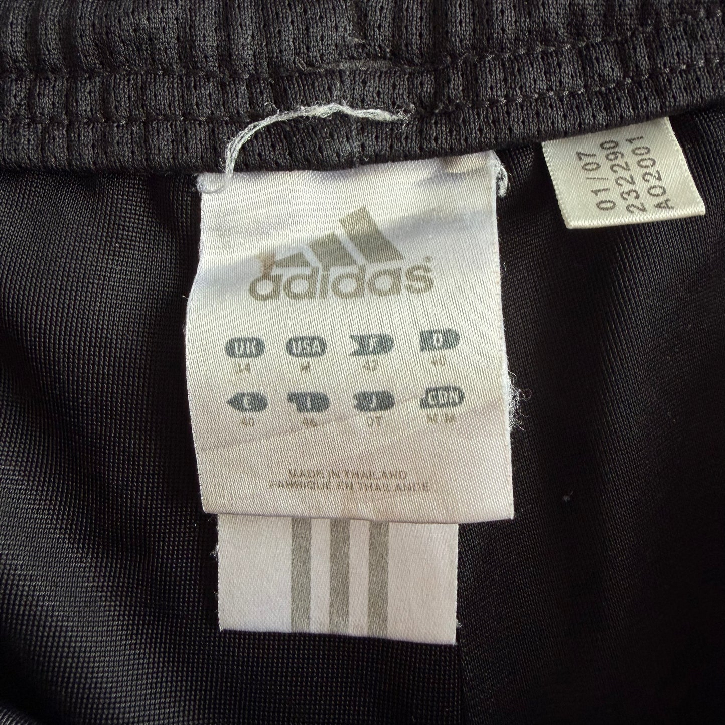 Y2K Adidas Three Stripe Mini Shorts - L