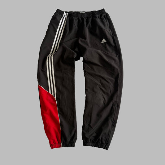 Y2K Adidas Baggy Three Stripe Track Pants - XL