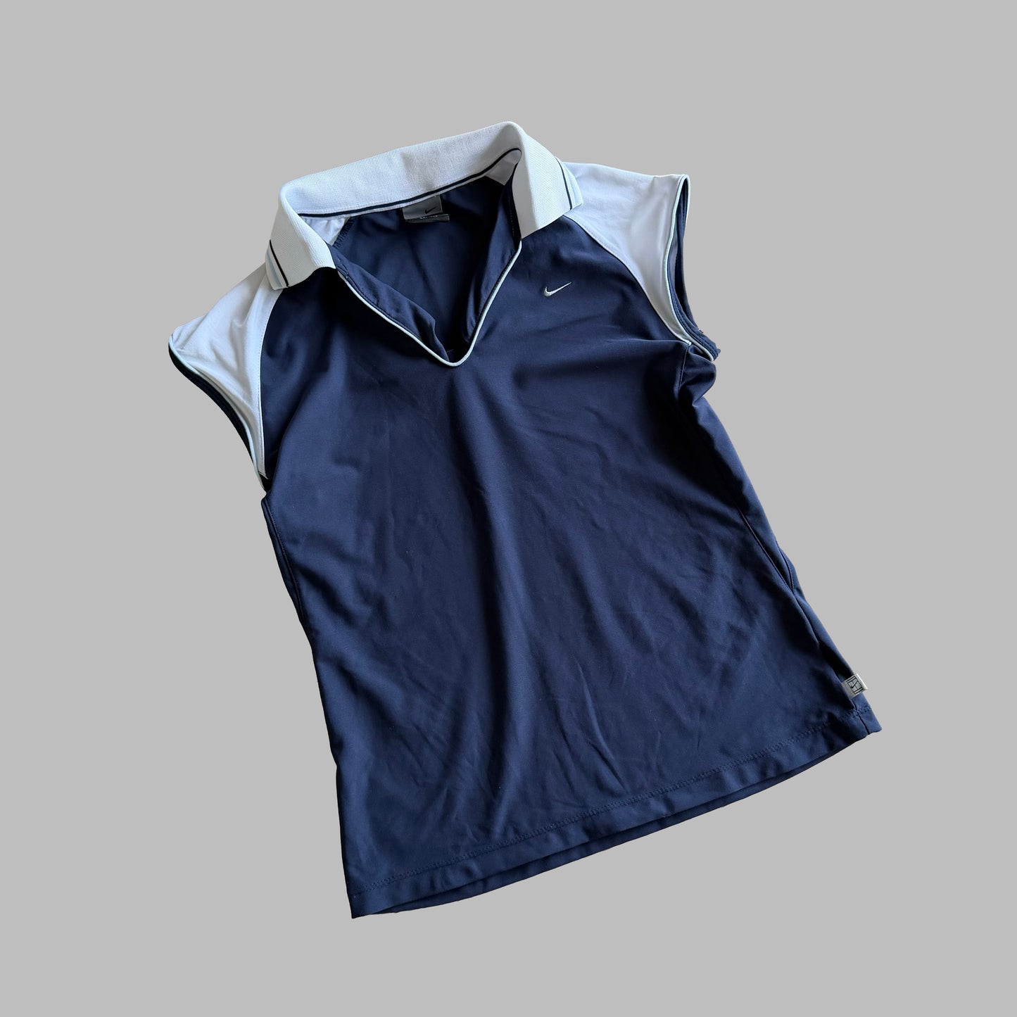 Y2K Nike Low Cut Polo Top - M/L