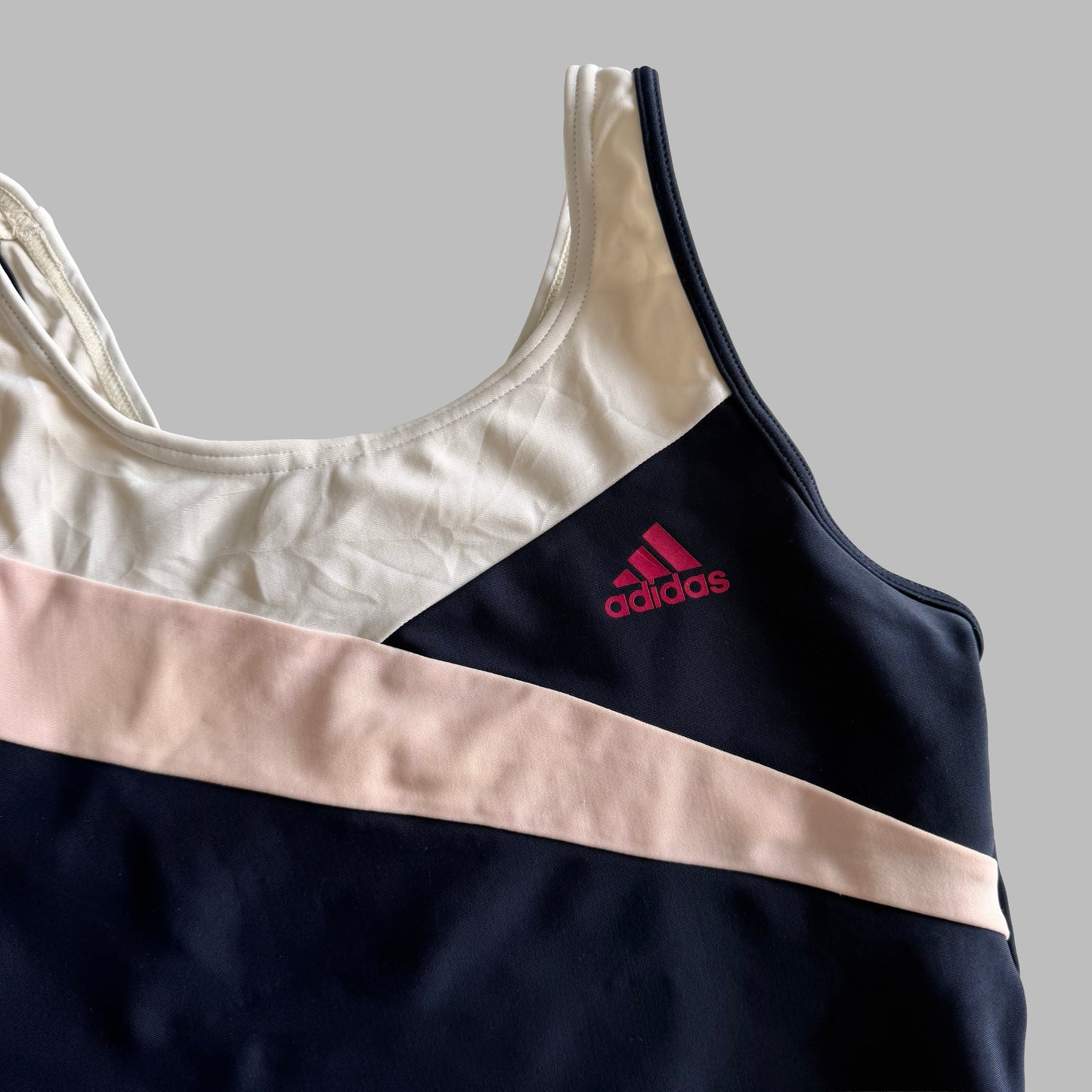 Y2K Adidas Colourblock Activewear Top - XS
