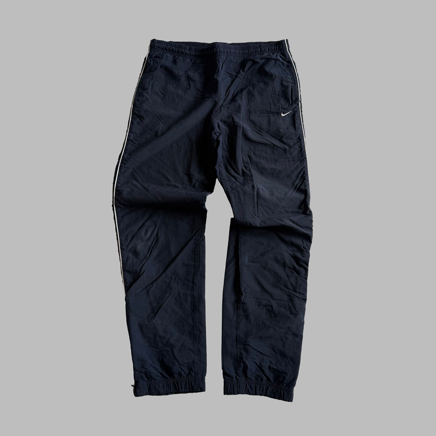 Y2K Nike Straight Leg Striped Track Pants - XL