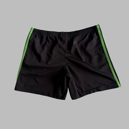 Y2K Adidas Three Stripe Mini Shorts - M