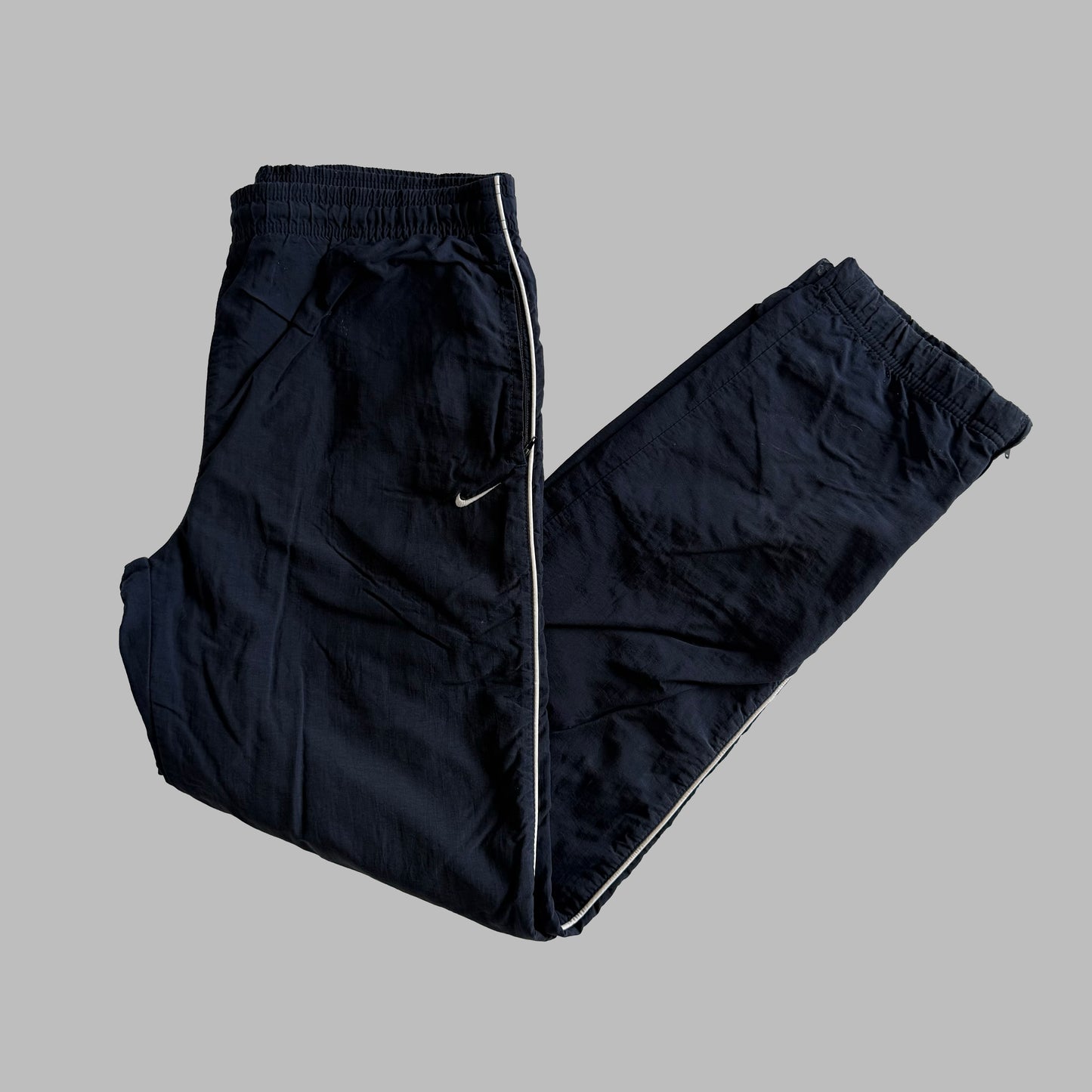 Y2K Nike Straight Leg Striped Track Pants - XL