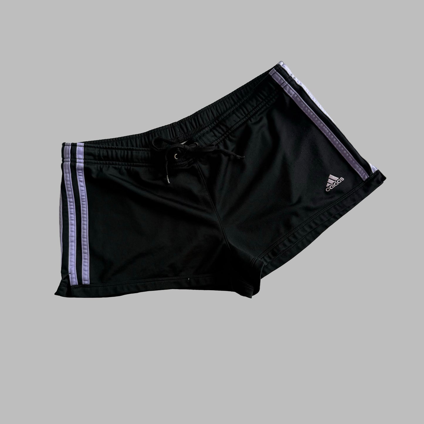 Y2K Adidas Three Stripe Mini Shorts - M