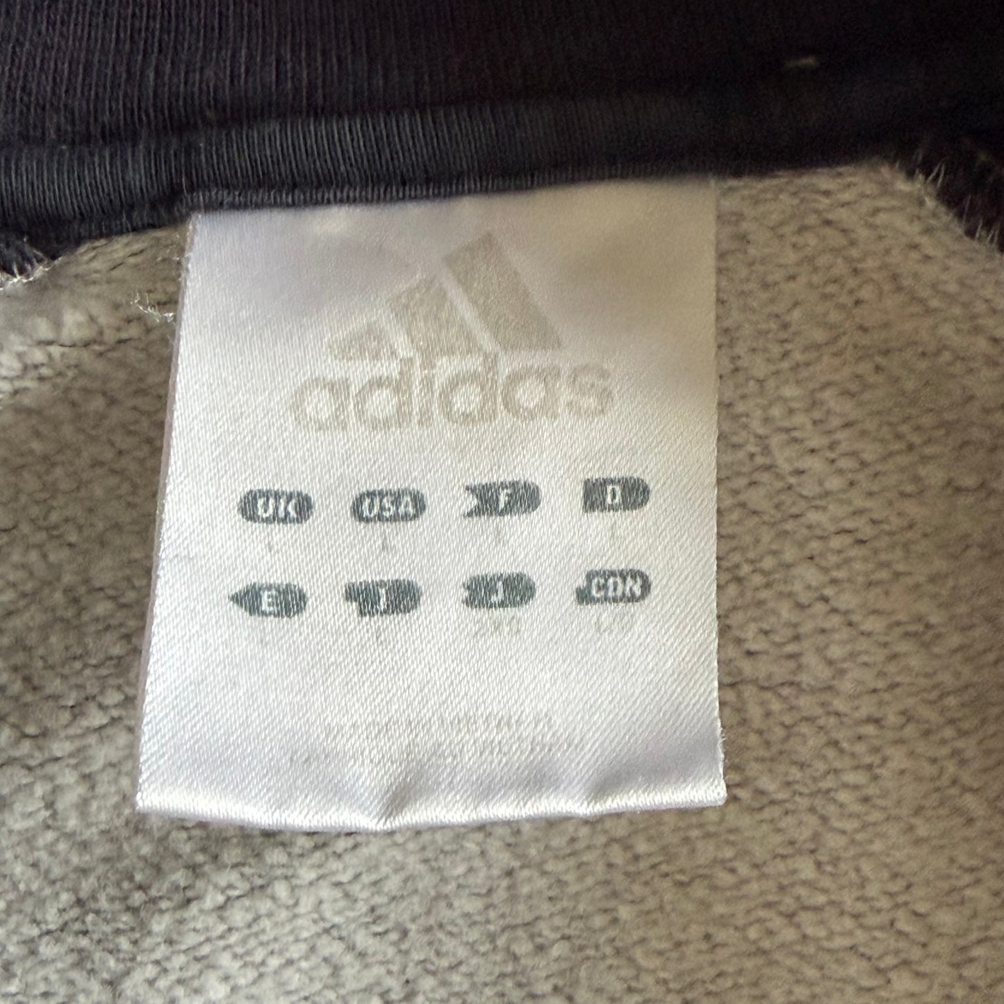 Y2K Adidas Spell Out Raglan Track Jacket - L