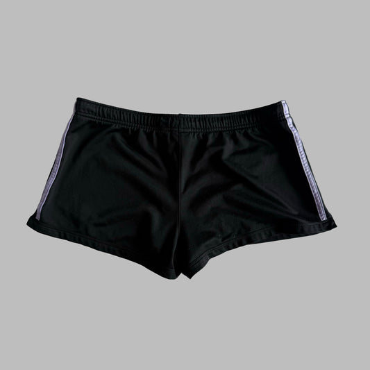 Y2K Adidas Three Stripe Mini Shorts - M