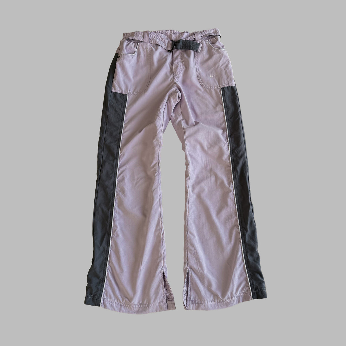 Y2K Nike Striped Wide Leg Track Pants - S