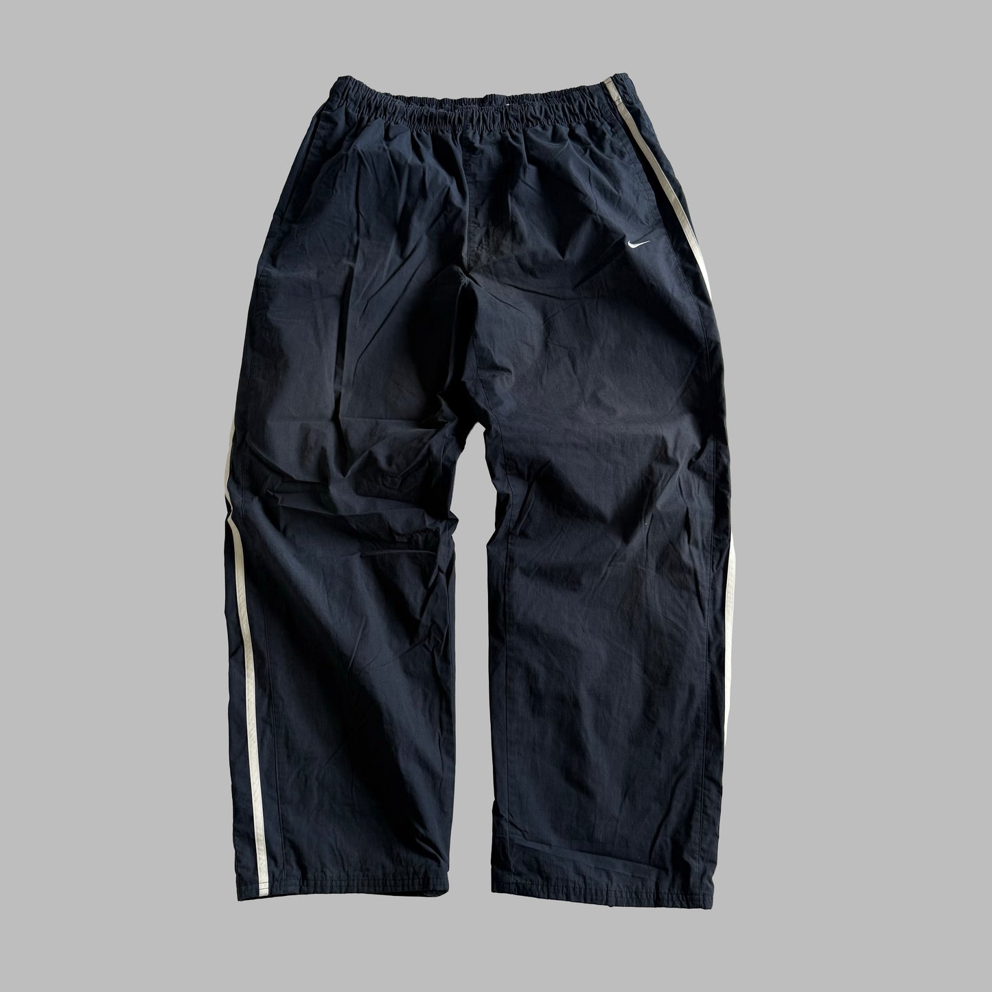 Y2K Nike Wide Leg Striped Track Pants - XL