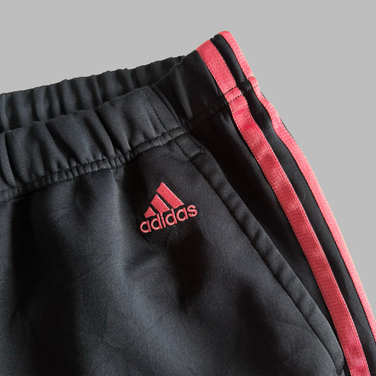Y2K Adidas Three Stripe Activewear Capris - M