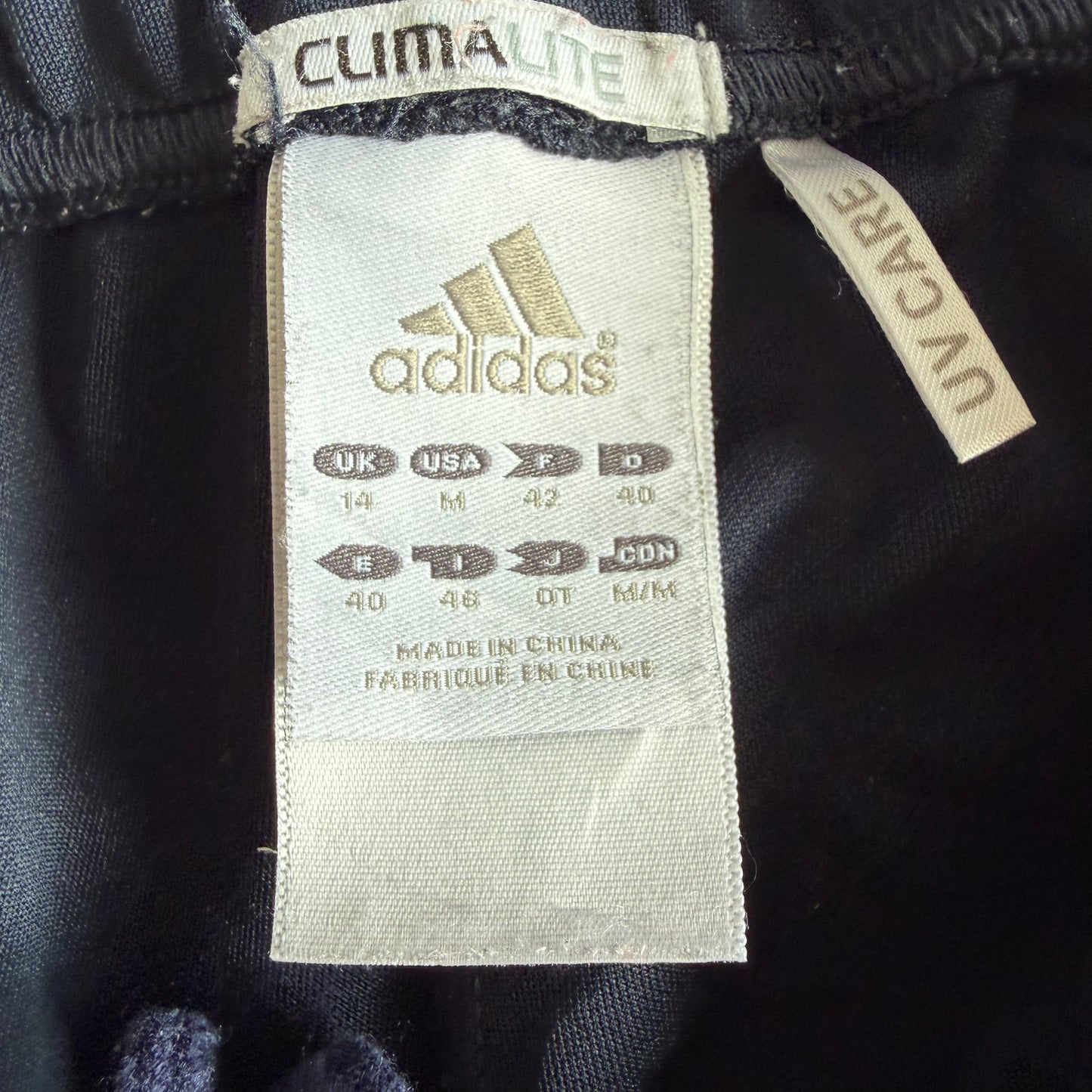Y2K Adidas Three Stripe Activewear Capris - M