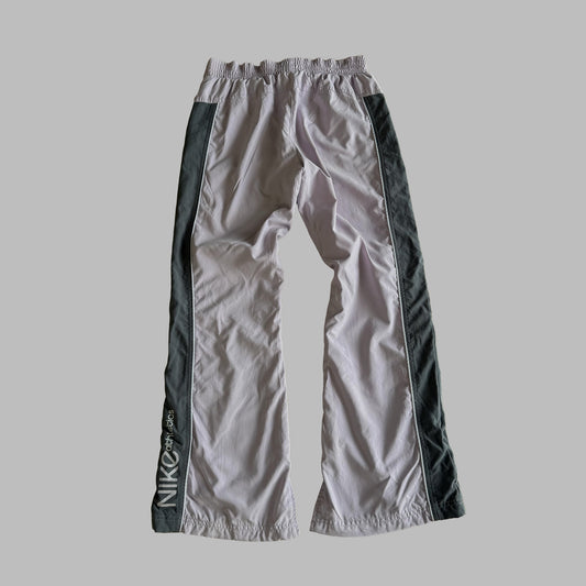 Y2K Nike Striped Wide Leg Track Pants - S