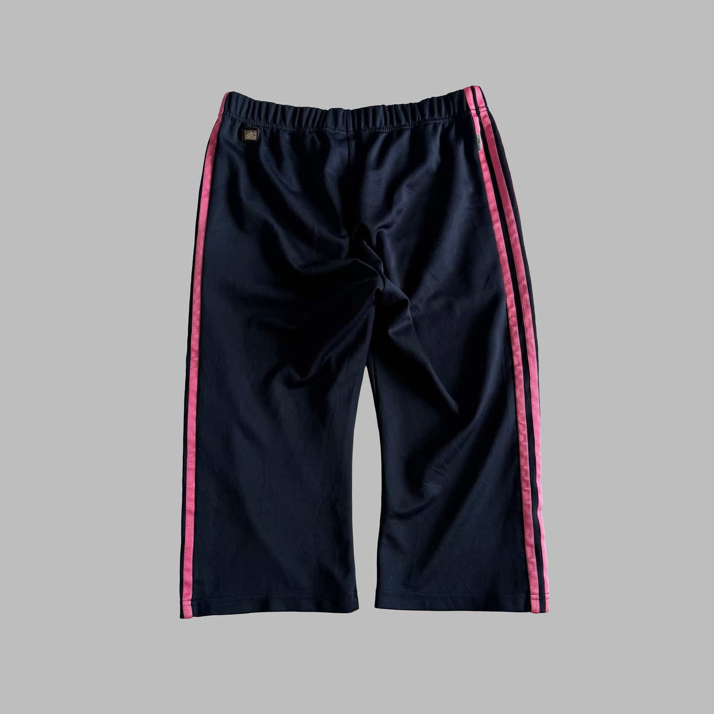 Y2K Adidas Three Stripe Activewear Capris - M