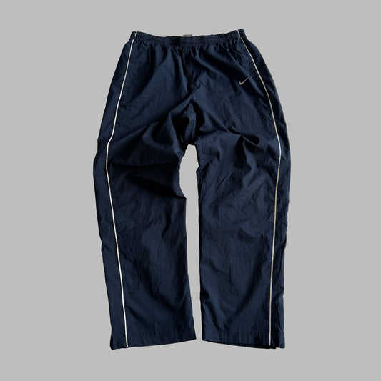 Y2K Nike Wide Leg Striped Track Pants - L