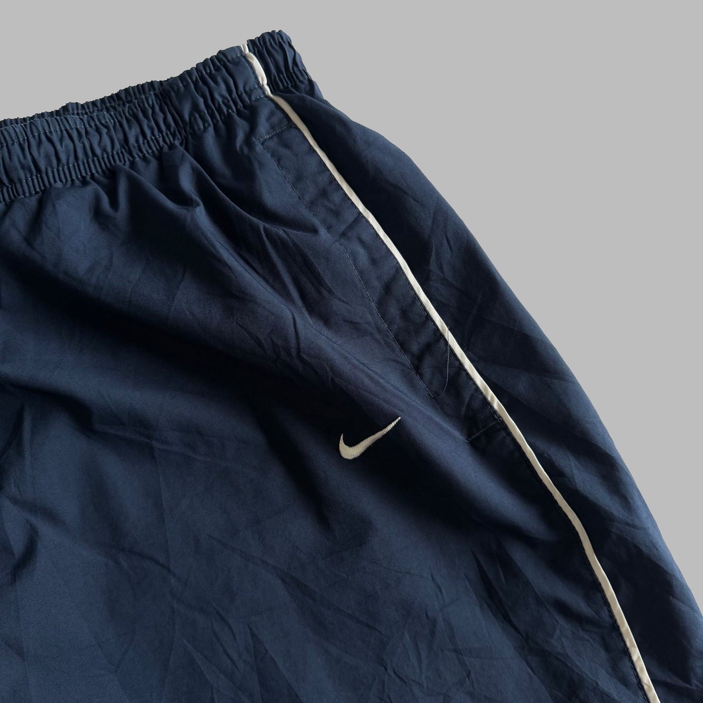 Y2K Nike Wide Leg Striped Track Pants - L