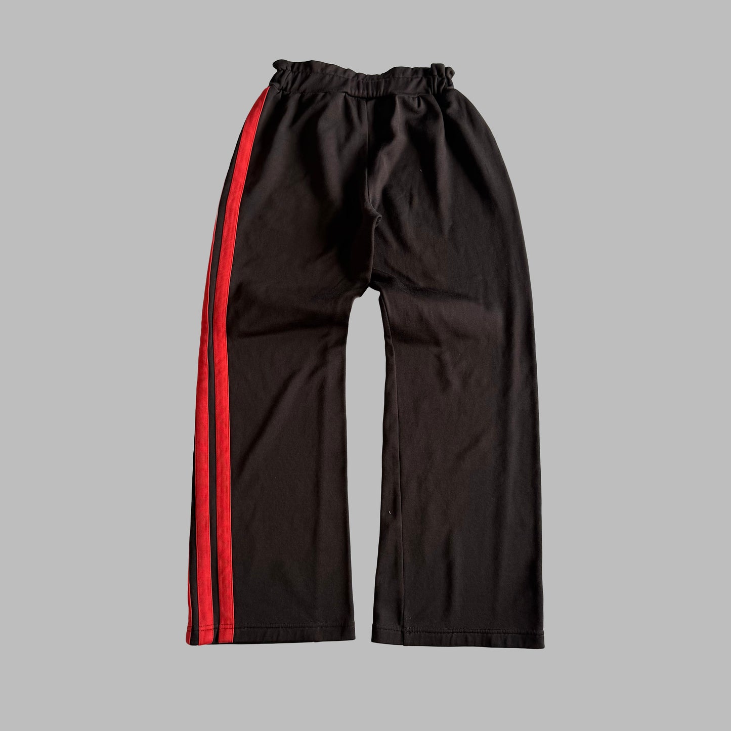 Y2K Adidas Wide Leg Striped Heavyweight Track Pants - XS