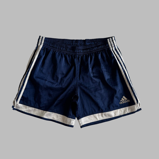 Y2K Adidas Three Stripe Basketball Shorts - M