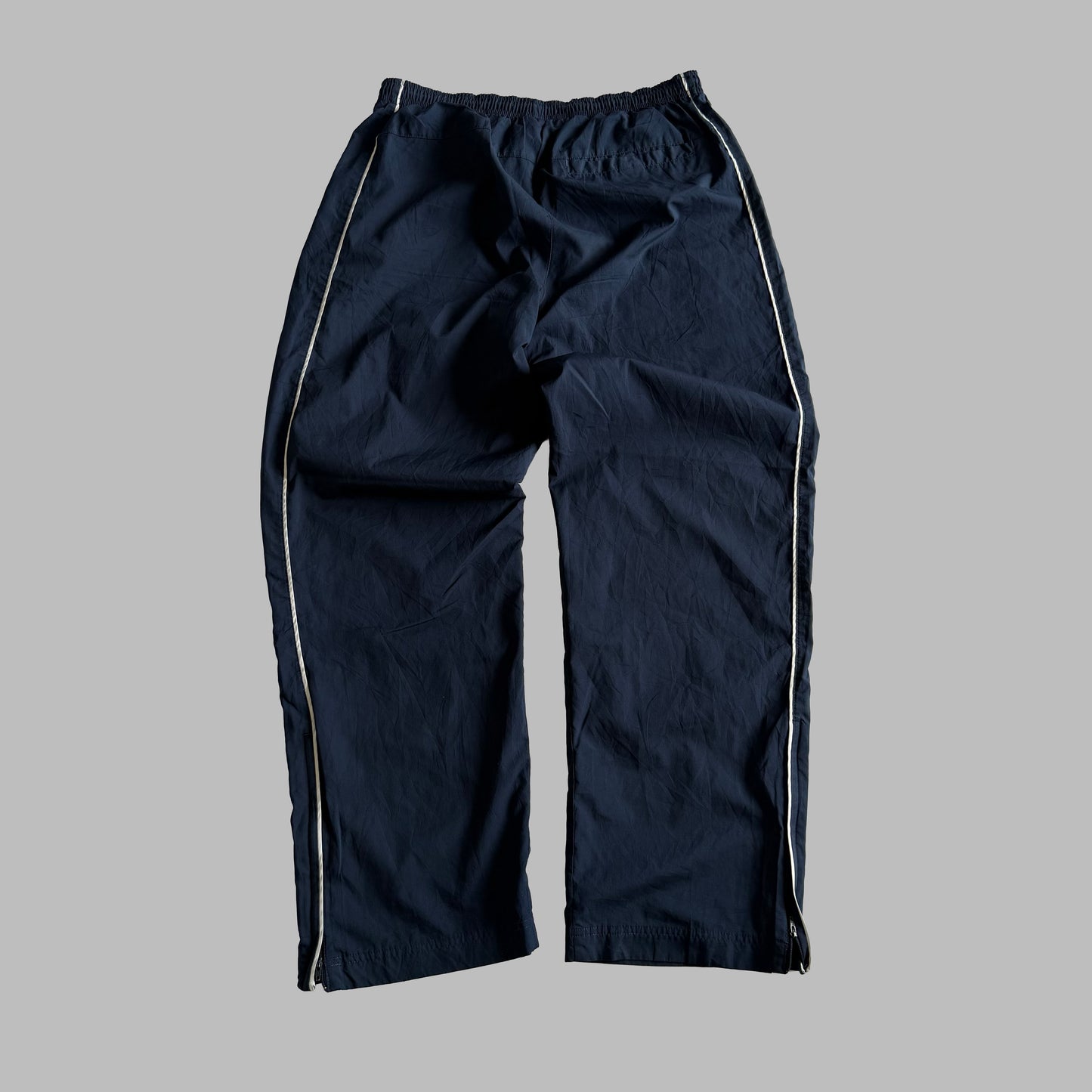 Y2K Nike Wide Leg Striped Track Pants - L