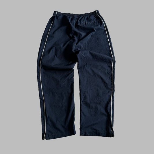 Y2K Nike Wide Leg Striped Track Pants - L