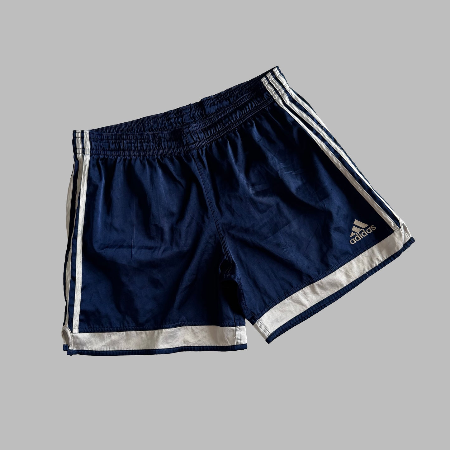 Y2K Adidas Three Stripe Basketball Shorts - M