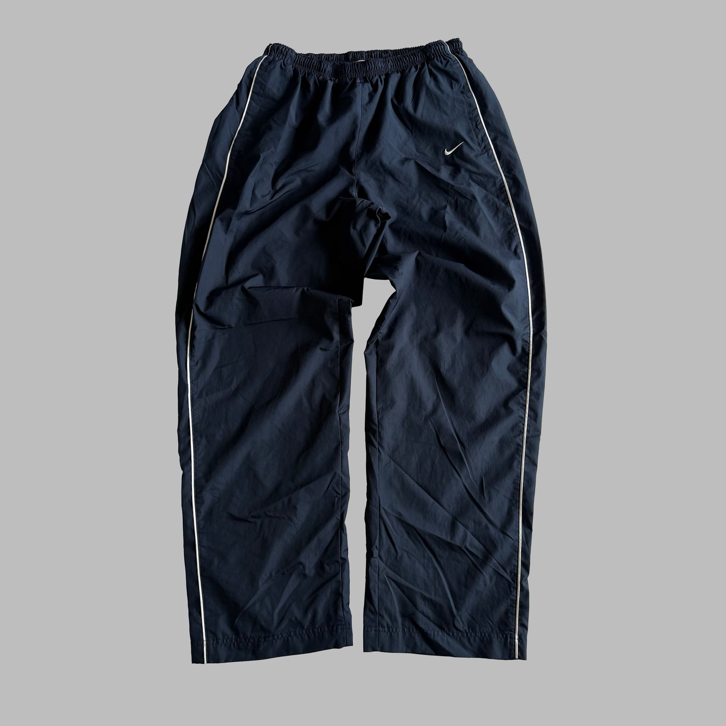 Y2K Nike Wide Leg Striped Track Pants - L