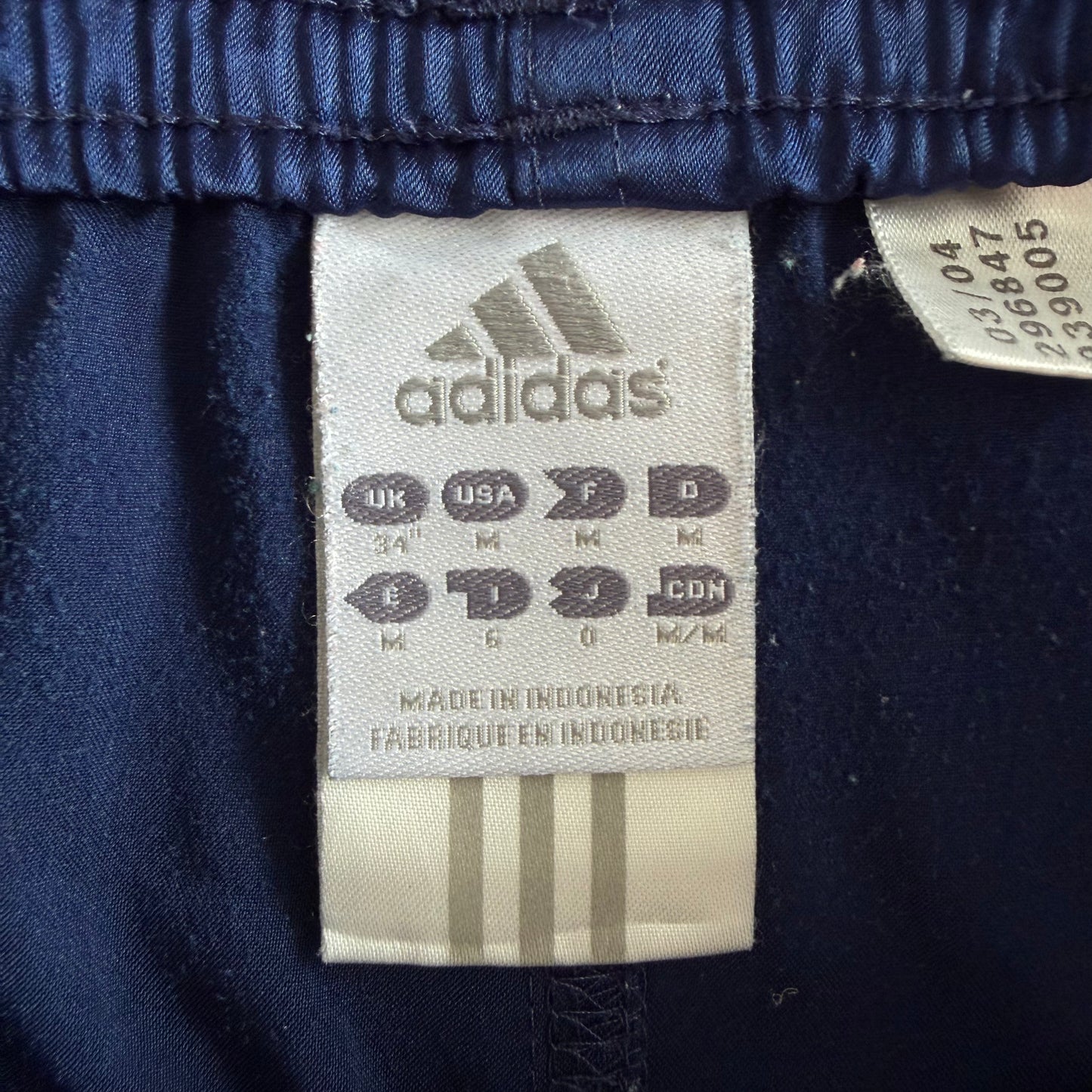 Y2K Adidas Three Stripe Basketball Shorts - M