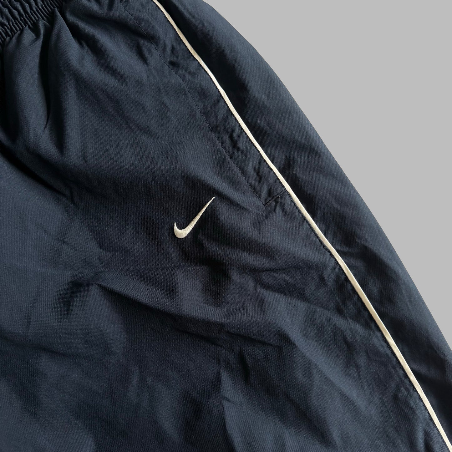 Y2K Nike Wide Leg Striped Track Pants - L