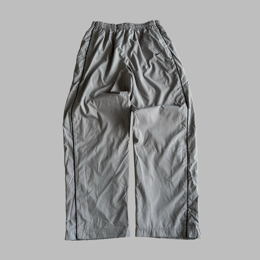 Y2K Nike Wide Leg Striped Track Pants - L