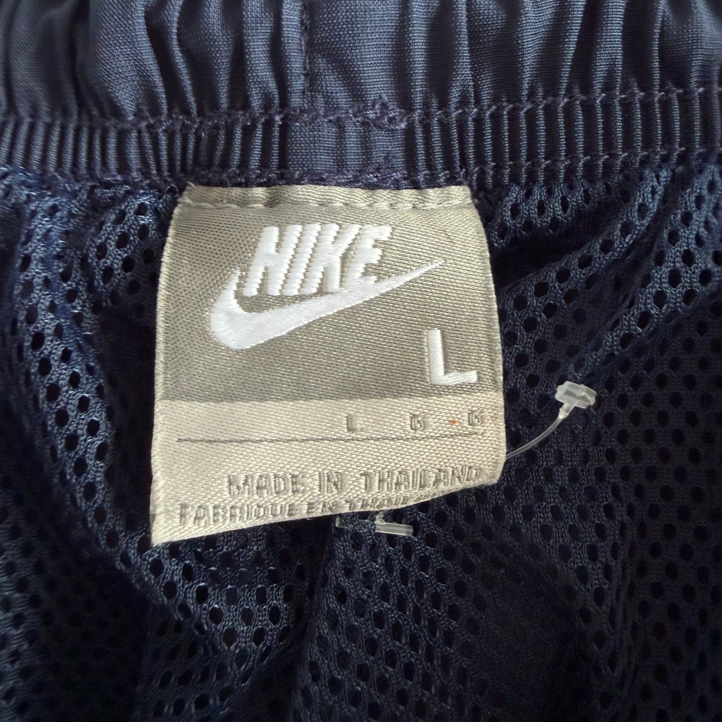 Y2K Nike Wide Leg Striped Track Pants - L