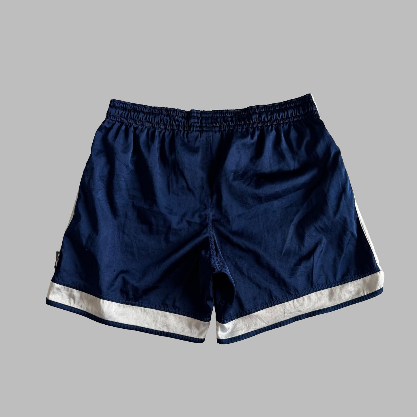 Y2K Adidas Three Stripe Basketball Shorts - M