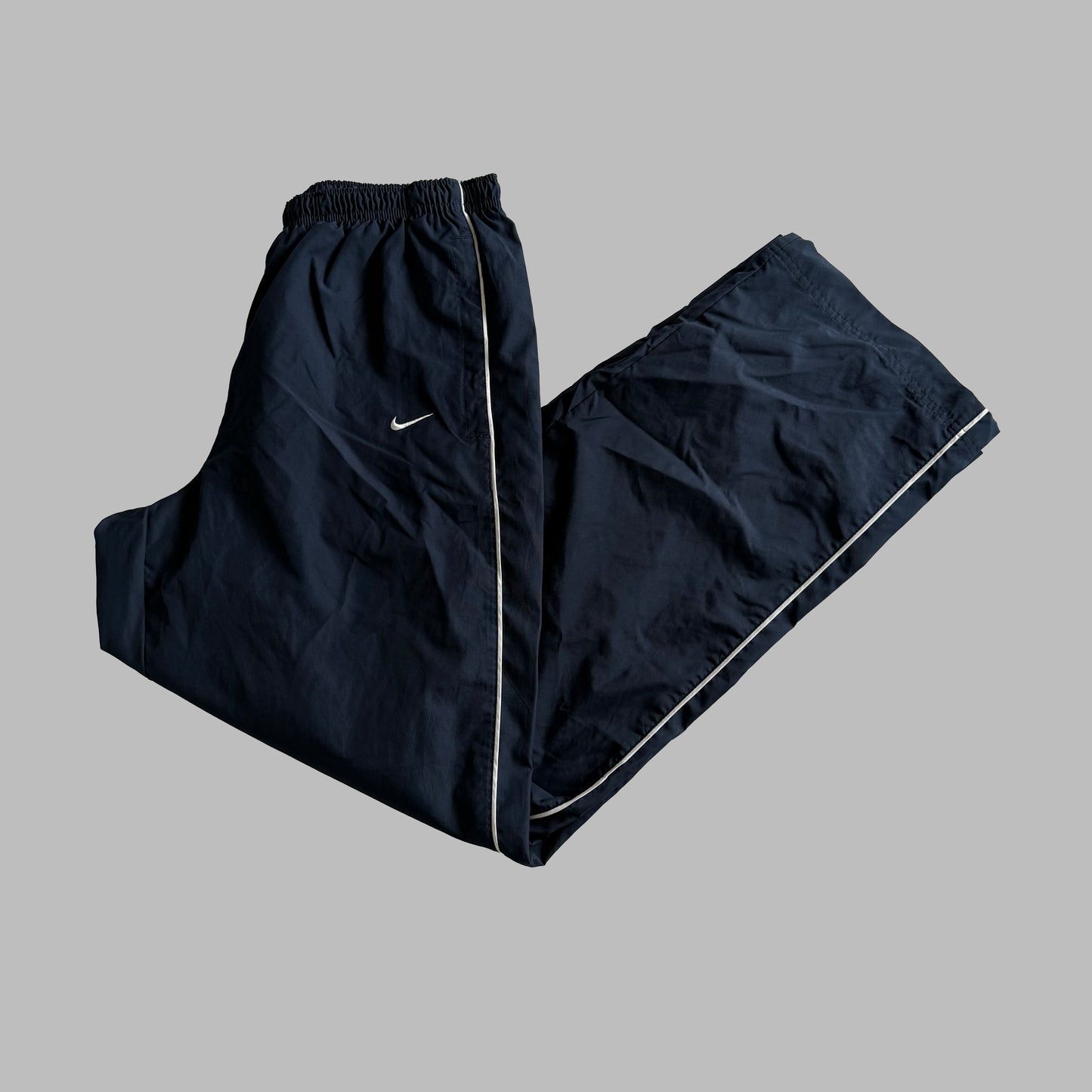 Y2K Nike Wide Leg Striped Track Pants - L