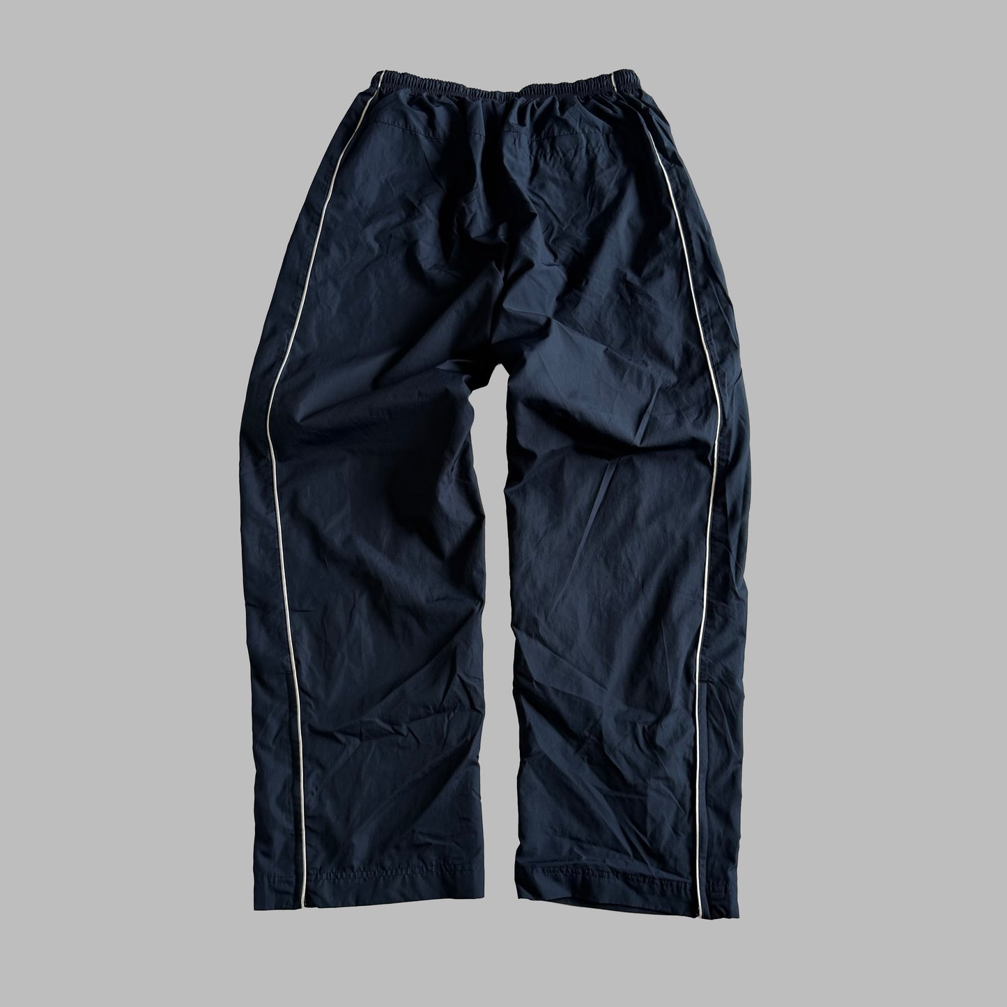 Y2K Nike Wide Leg Striped Track Pants - L