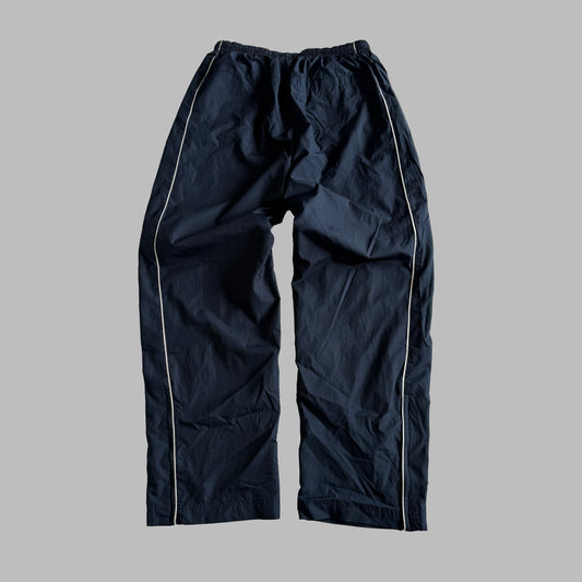 Y2K Nike Wide Leg Striped Track Pants - L