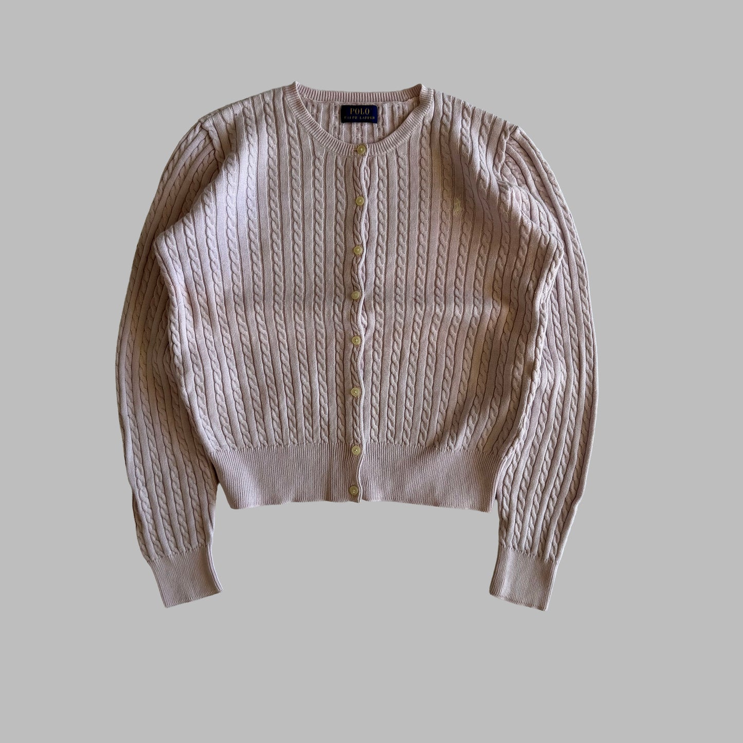 Ralph Lauren Cable Knit Cardigan - Small