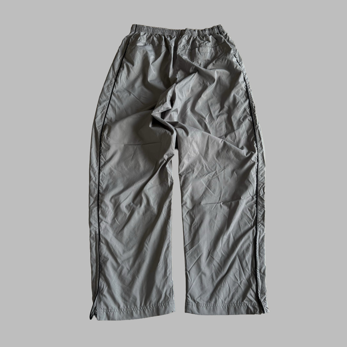 Y2K Nike Wide Leg Striped Track Pants - L