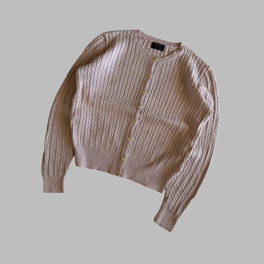 Ralph Lauren Cable Knit Cardigan - Small