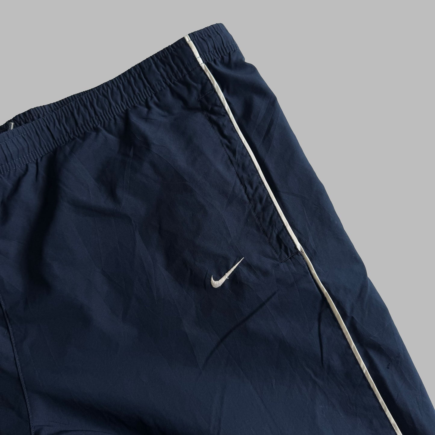 Y2K Nike Wide Leg Striped Track Pants - L