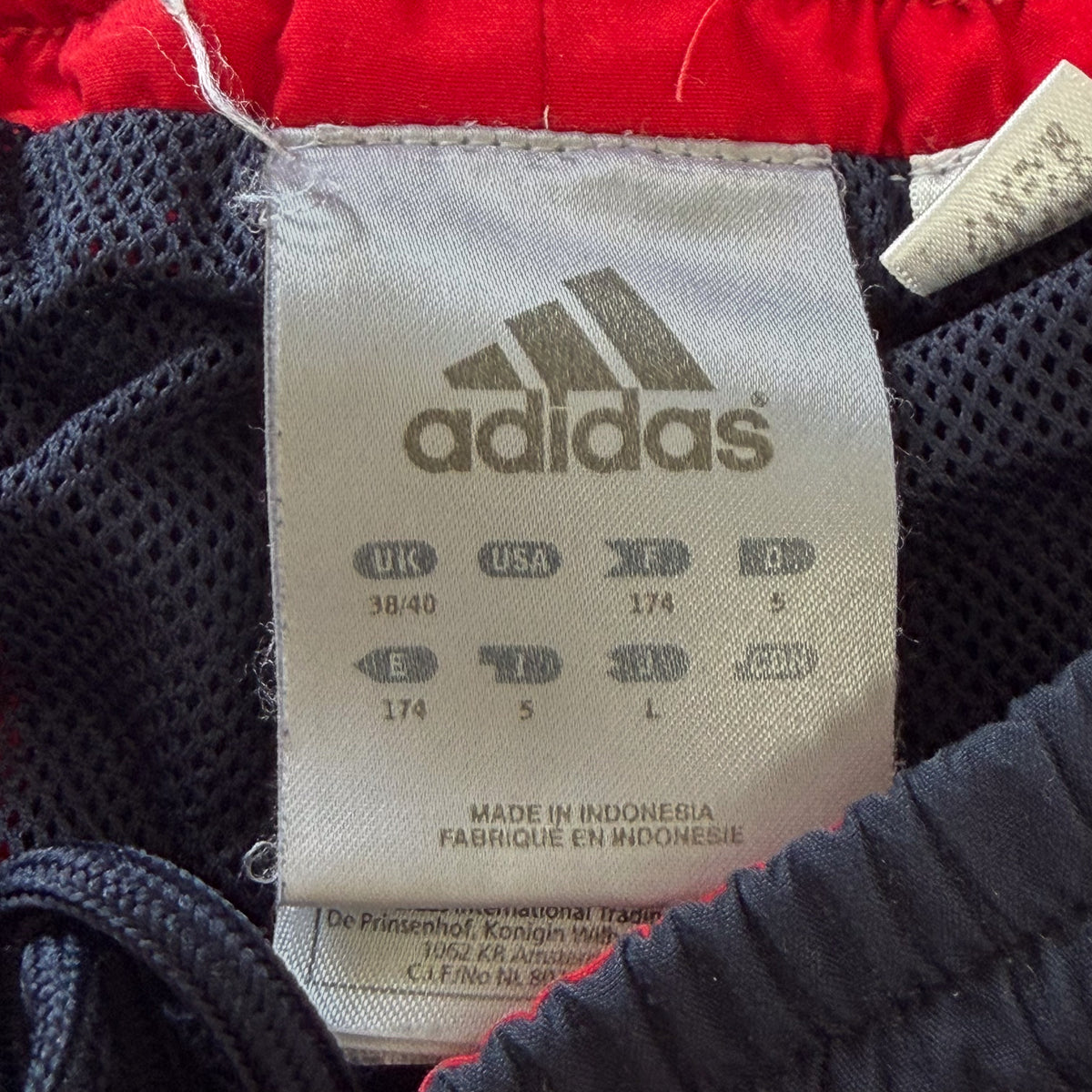 Y2K Adidas Three Stripe Wide Leg Track Pants - L