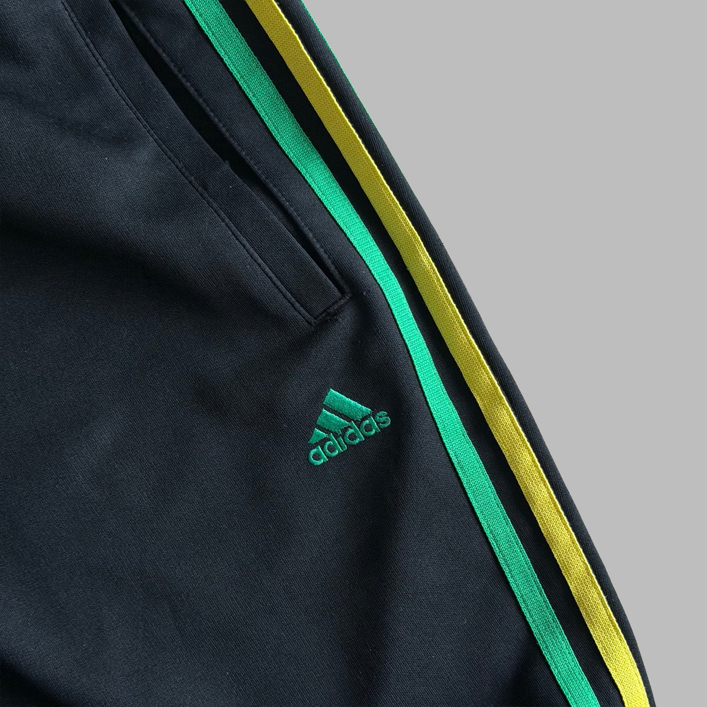 Y2K Adidas Three Stripe Flared Track Pants - S